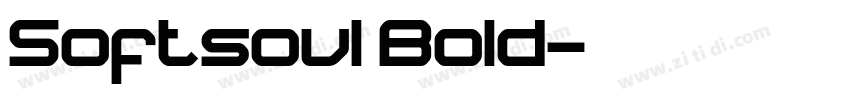 Softsoul Bold字体转换